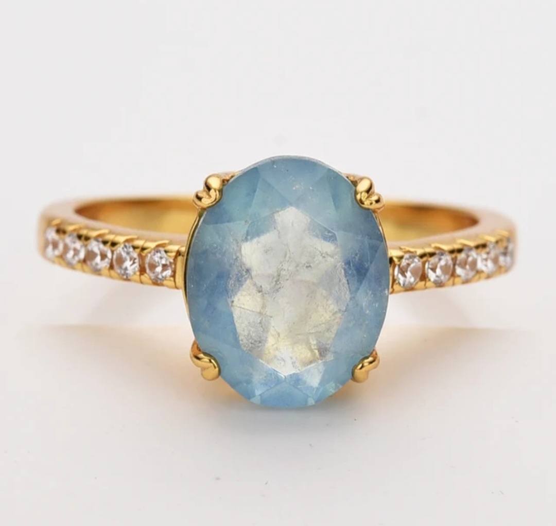 KAMPANJE MICCI DESIGN 925s Silver Rings (18k Gold or Silver Design) med natural stones