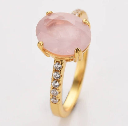 KAMPANJE MICCI DESIGN 925s Silver Rings (18k Gold or Silver Design) med natural stones