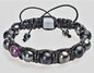 KAMPANJE/Trendy og Exclusivt Shambhala ArmbÅnd, Ametyst, Black Onyx, Hematite Unisex og justerbare