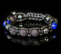 Trendy og Exclusivt Shambhala ArmbÅnd , LAVA ROCK, Lapis Lazuli , Black Matt Onyx,.Hematite  unisex og justerbare