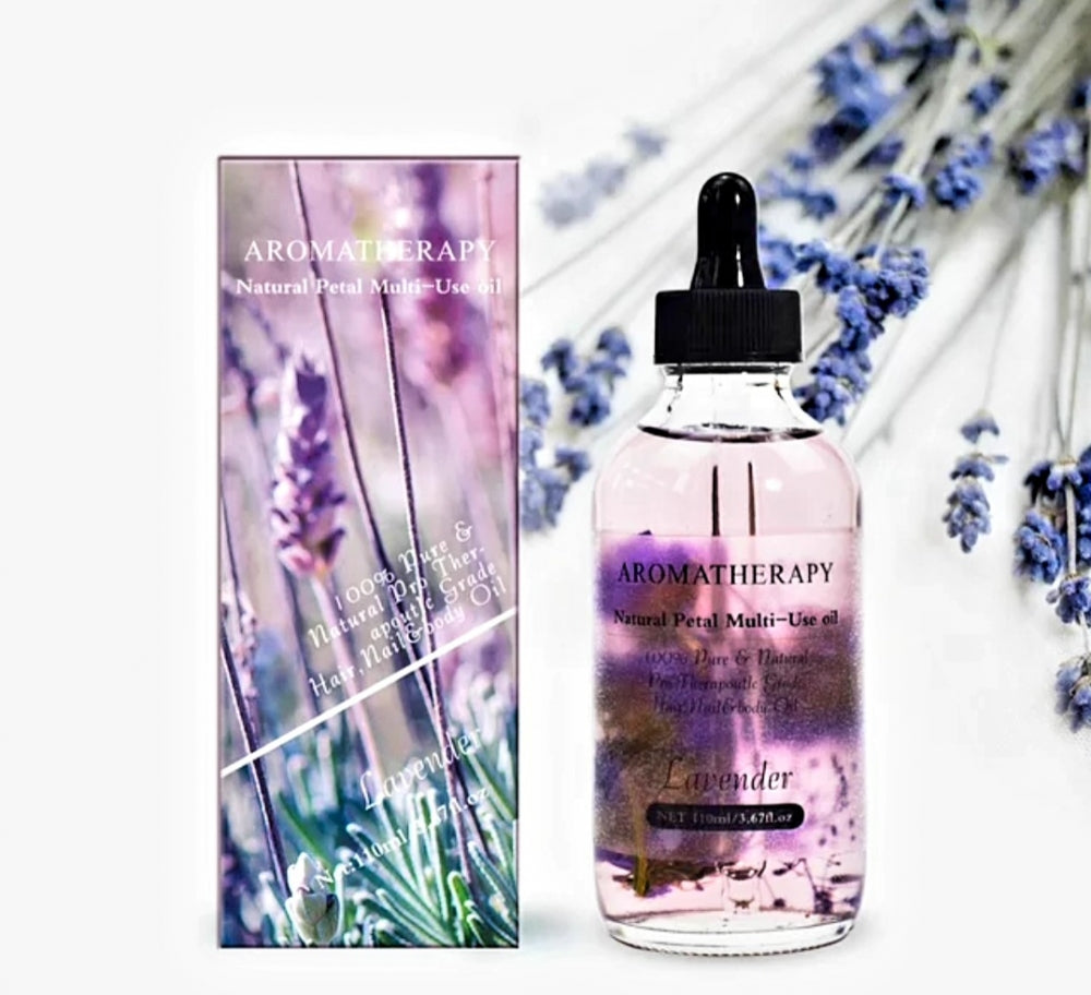 GREENLINE 100% VEGANSK Naturlig Lavendel Blomst - Planteolje, 60ml til Ansikt og Kropps SPA