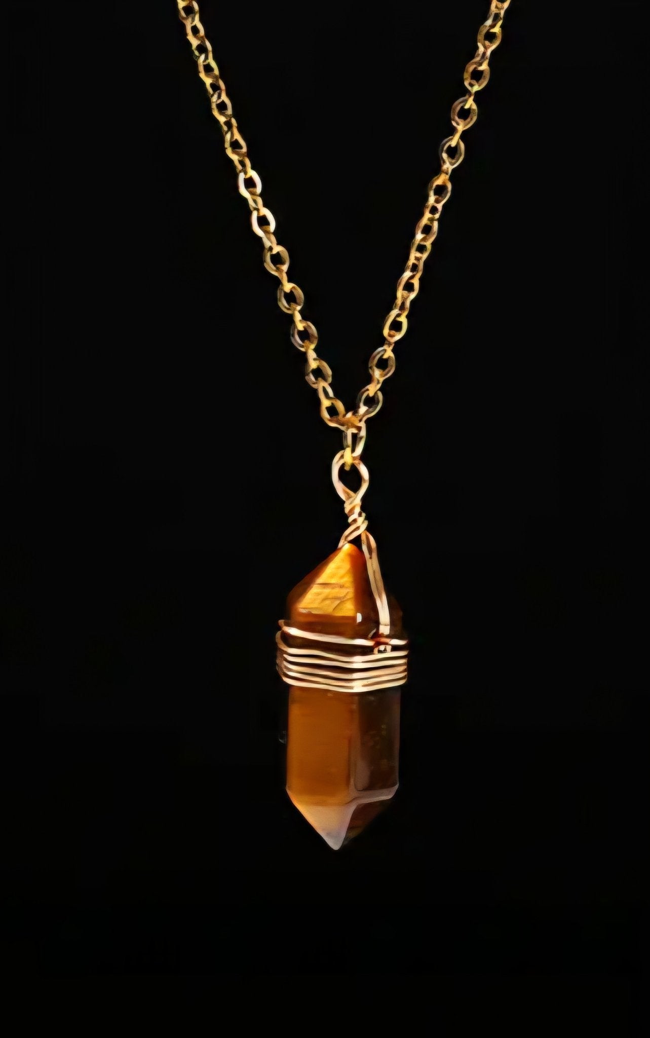 Nye MICCI DESIGN 18K Goldplated dobbelterminert Point Anheng, 8 stentyper