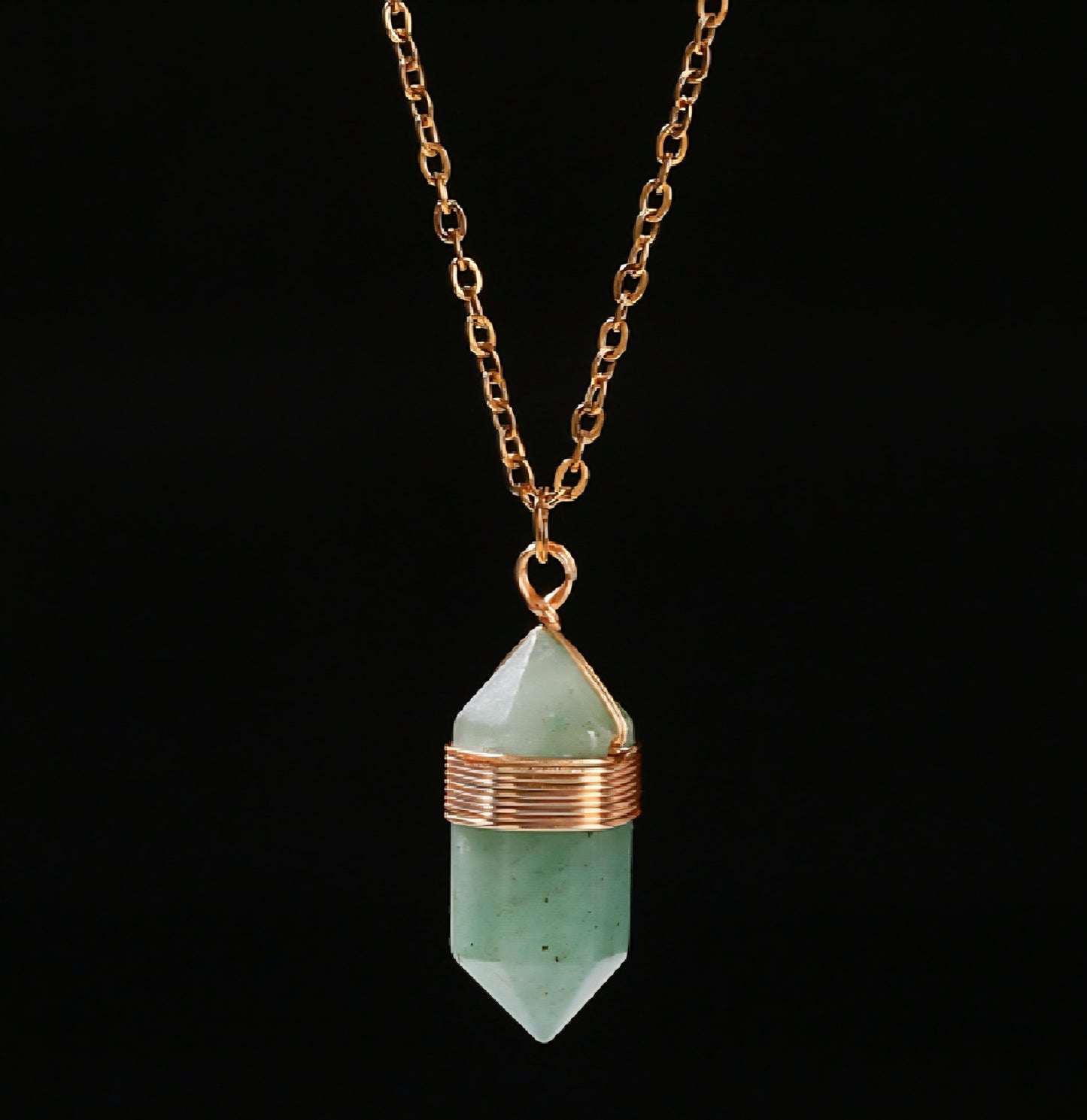 Nye MICCI DESIGN 18K Goldplated dobbelterminert Point Anheng, 8 stentyper