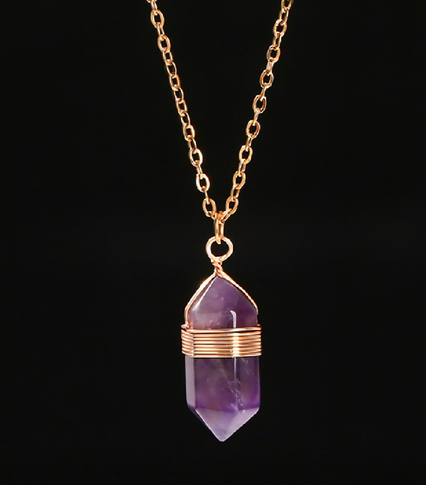 Nye MICCI DESIGN 18K Goldplated dobbelterminert Point Anheng, 8 stentyper