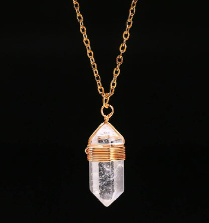 Nye MICCI DESIGN 18K Goldplated dobbelterminert Point Anheng, 8 stentyper
