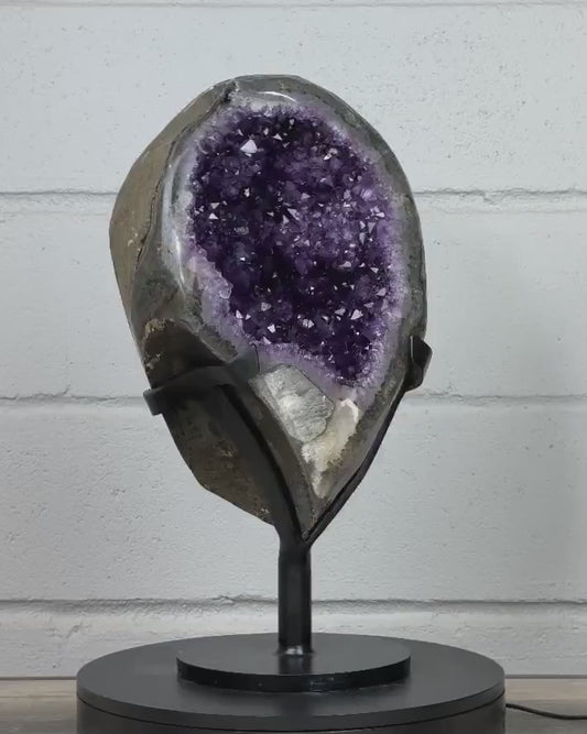 XXL Natural Amethyst Geode, Collection Grade Specimen - AWS1095, 42x23cm