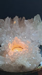 MÅNEDENS UTVALGTE / Stort og unikt Brazilian White & Clear Quartz " Cluster, ca. 32x26x10cm - 7.5kg