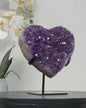 Natural Amethyst Stone Heart Carving, Unique Piece, HST0274, 1.3kg - 14cm