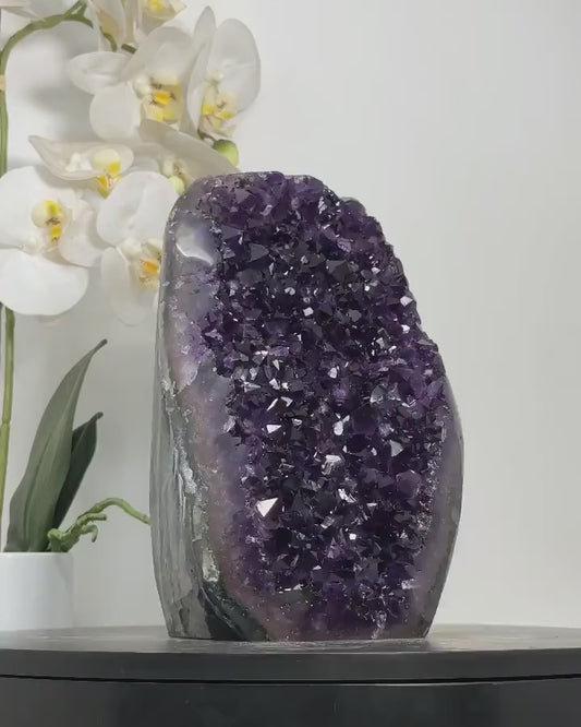 Top Grade Natural Uruguay Amethyst Cathedral, Self Standing Amethyst, 21cm in Tall Amethyst Stone | CBP1198