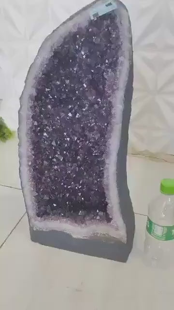 Månedens Utvalgte / High Quality Premium Tall AMETYST GEODE - Inntil 40% OFF + Fri Frakt - Unique Natural Ametyst - 52x23x15cm - 19kg