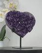 Månedens Utvalgte / A grade Uruguay Amethyst Stone Heart, Large Crystal Heart Carving, Unique Piece, HST0293, 20x17cm - 1.7KG