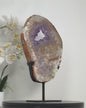 XXL Amethyst & Quartz Geode Slice Portal, Stand included - MWS2334, 34x20cm