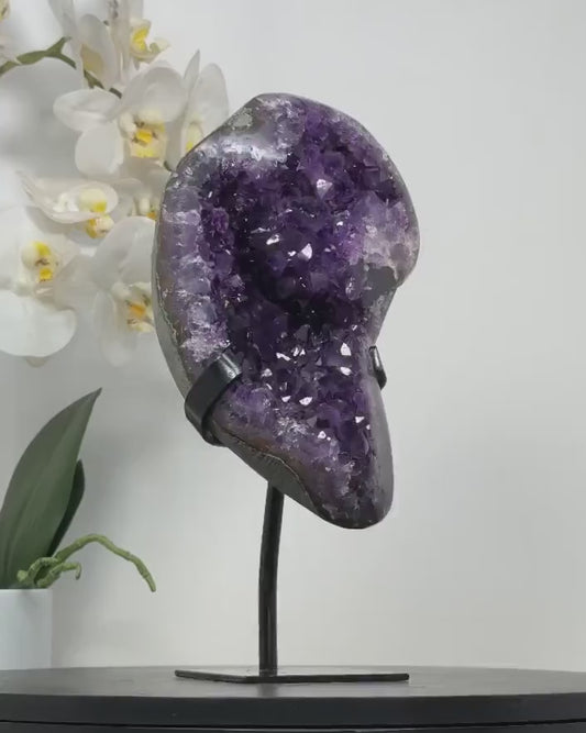 Beautiful Uruguayan Amethyst Geode - MWS2089, 24.5x12cm - 2.4kg