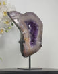 Large Natural Amethyst Portal, Handmade Stand Included, Decorative Portals, Custom Metal Stand, MWS2324, 25.5x17cm