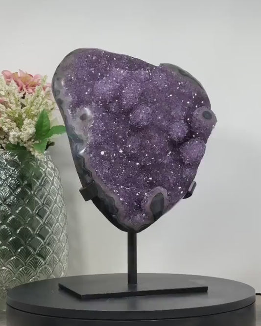 Stunning Amethyst Stone with Stalactite Formations - AWS0780, 32x21cn - 8kg