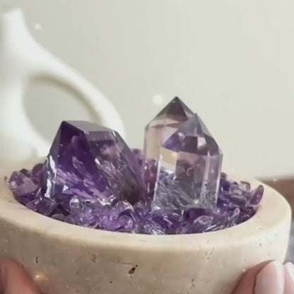 AAA+ Brazilian Quality Amethyst Energy Bowl 2025 - Inner Peace - Wisdom !
