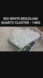 Stort og unikt Brazilian Clear Quartz Cluster, ca. 15kg - W35x24cm