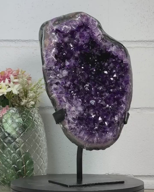Natural Amethyst Statement Piece for Home Decor - MWS2602, 40x24cm, 8.5kg