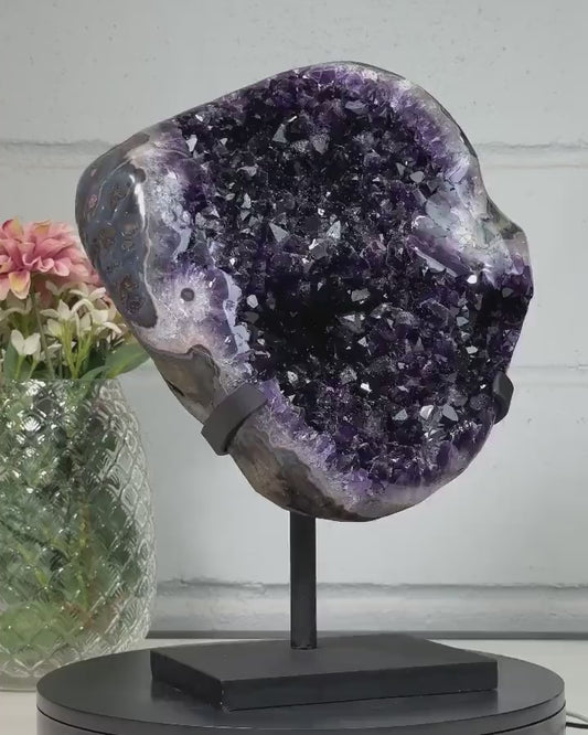 XXL Uruguayan Amethyst Geode, Premium Quality Specimen - MWS1627, 38x28 - 12.5kg