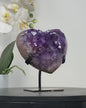 Månedens Utvalgte / Stunning Natural A+ grade Amethyst Crystal Heart, Unique Piece, HST0259, 1kg - 14,5x 12.5cm