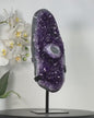 Amethyst Crystal Cluster on Stand – Home Decor Mineral Specimen Display - MWS2652, 32x11cm, 3kg