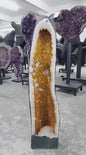 SOMMER KAMPANJE CITRINE ( Heated ) GEODE - 40% OFF + Fri Frakt - 108cm - 45Kg