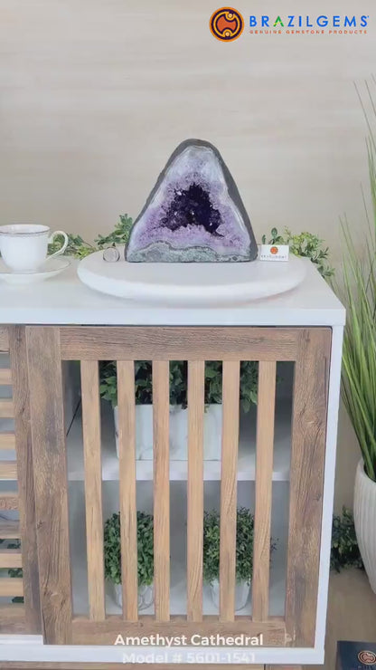 Extra Plus Quality Amethyst Cathedral, ca. 6.4kg - 20cm Tall #5601-1541 by Brazil Gems