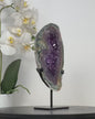 Stunning Uruguay Natural Amethyst &amp; Green Jasper Stone Portal - MWS2231, 23x9.5cm