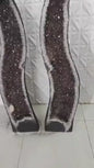 KAMPANJE AMETYST GEODEPAR - Inntil 40% OFF + Fri Frakt - ca 130kg totalt (64kg + 66kg), 126x26cm