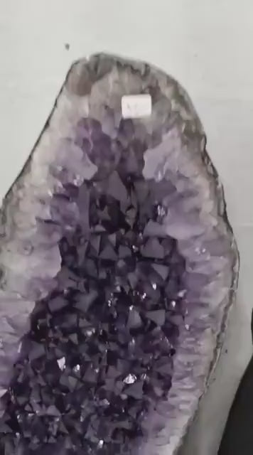 KAMPANJE HIGH QUALITY PREMIUM AMETYST GEODEPAR - Inntil 40% OFF + Fri Frakt - 102cm - 120Kg Totalt ( 67 + 53kg ) mined in Brazil