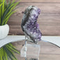 Deep Amethyst Heart with Natural Agate Bands – Uruguayan Crystal, ca. 11cm - 610gram