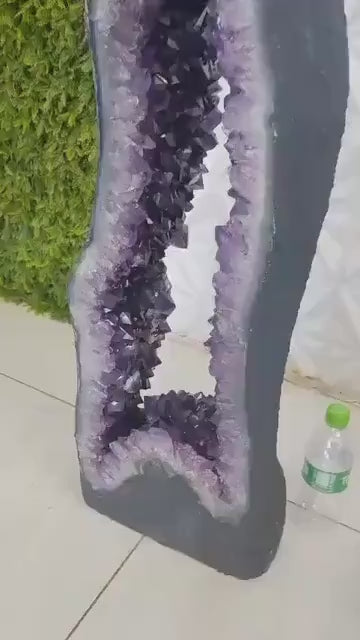 KAMPANJE AMETYST GEODE - 40% OFF + Fri Frakt - Amethyst Cathedral*** Natural Big Crystal Geode Mined in Brazil, 39.88kg - 96x29x11cm