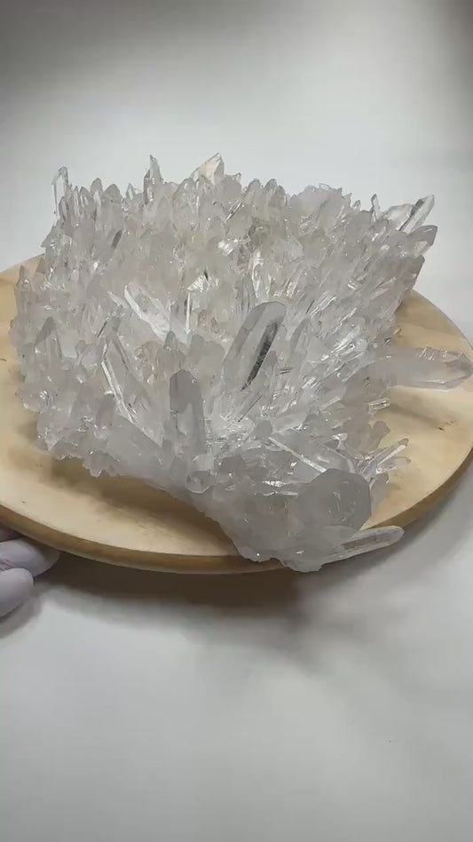 SPECIAL and Extreme Eksklusive AAA + Highest Quality Clear Quartz Lemur Clustre ( Arkansas/USA), Huge Size - 6,3Kg - 45x31cm