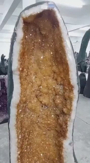 SOMMER KAMPANJE CITRINE ( Heated ) GEODE - Intill 40% OFF + Fri Frakt - 113cm - 64Kg