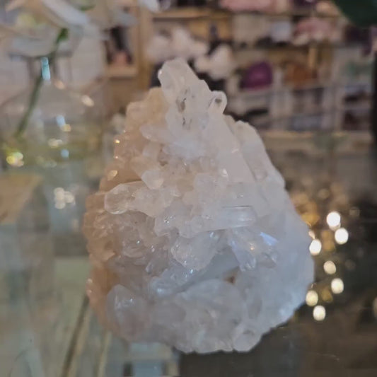 Superflott, lite Brazilian Clear Quartz Cluster, 12x10cm