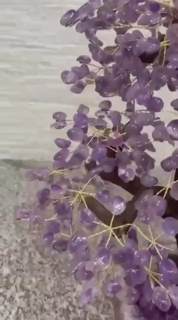 Amethyst Geode Tree*** Natural Big Crystal Mined in Brazil, 28kg 78x67x46cm