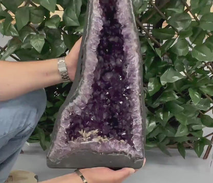 SOMMER KAMPANJE BRAZILIAN HIGH QUALITY AMETYST GEODE - 40% OFF + Fri Frakt - 51.5x25x15cm - 21.5Kg