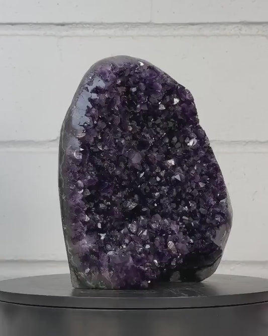 Large Uruguay Amethyst Cathedral – Deep Purple Self Standing from Uruguay, CBP1203 - 25x20cm