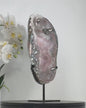 Beautiful Natural Large Pink Ametyst Quartz Crystal Slice, Stand included - MWS2331, 33.5 x 15cm