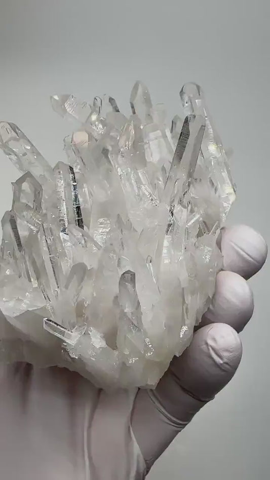 Eksklusive AAA + Extreme High Quality Clear Quartz Clustre ( Arkansas/USA), Large Size - ca. 12x8x6cm