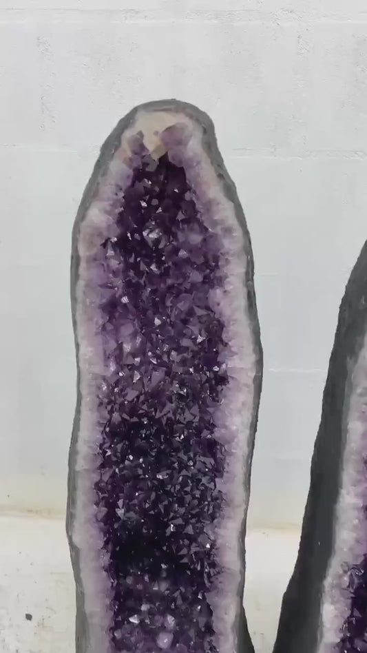 SOMMER KAMPANJE HIGH QUALTY AMETYST GEODE - inntil 40% OFF + Fri Frakt - 88x25cm - 59Kg;