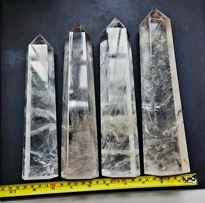 Big Clear Quartz Towers w/base - High Quality, ca. 25 - 30cm 2kg - 2.5kg.