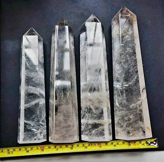 Big Clear Quartz Towers w/base - High Quality, ca. 25 - 30cm 2kg - 2.5kg.