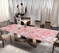 UNIQUE NATURAL STONE HOME DECOR, ROSE QUARTZ & Diningtable / Spisebord Tabletop, Rektangular 90x60cm