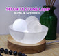 Selenite Lamp / Energy Clearing Bowl with Spheres & LED Base m/Lysjustering