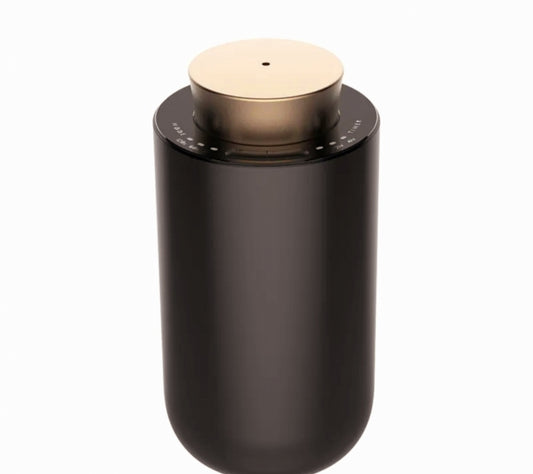 NYHET 2025 ! PORTABEL & OPPLADBAR ALUMINIUM DIFFUSER UTEN VANN, Black - Gold Button