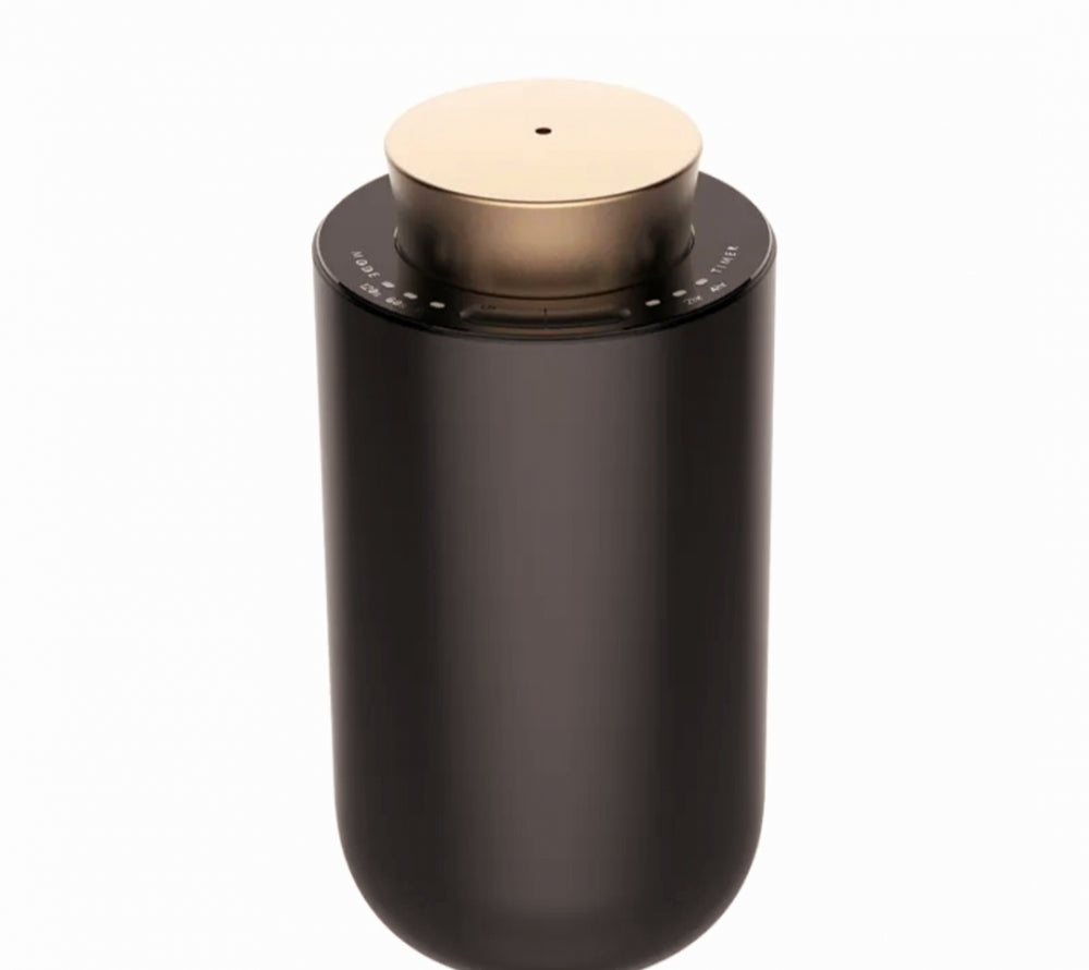 NYHET 2025 ! PORTABEL & OPPLADBAR ALUMINIUM DIFFUSER UTEN VANN, Black - Gold Button