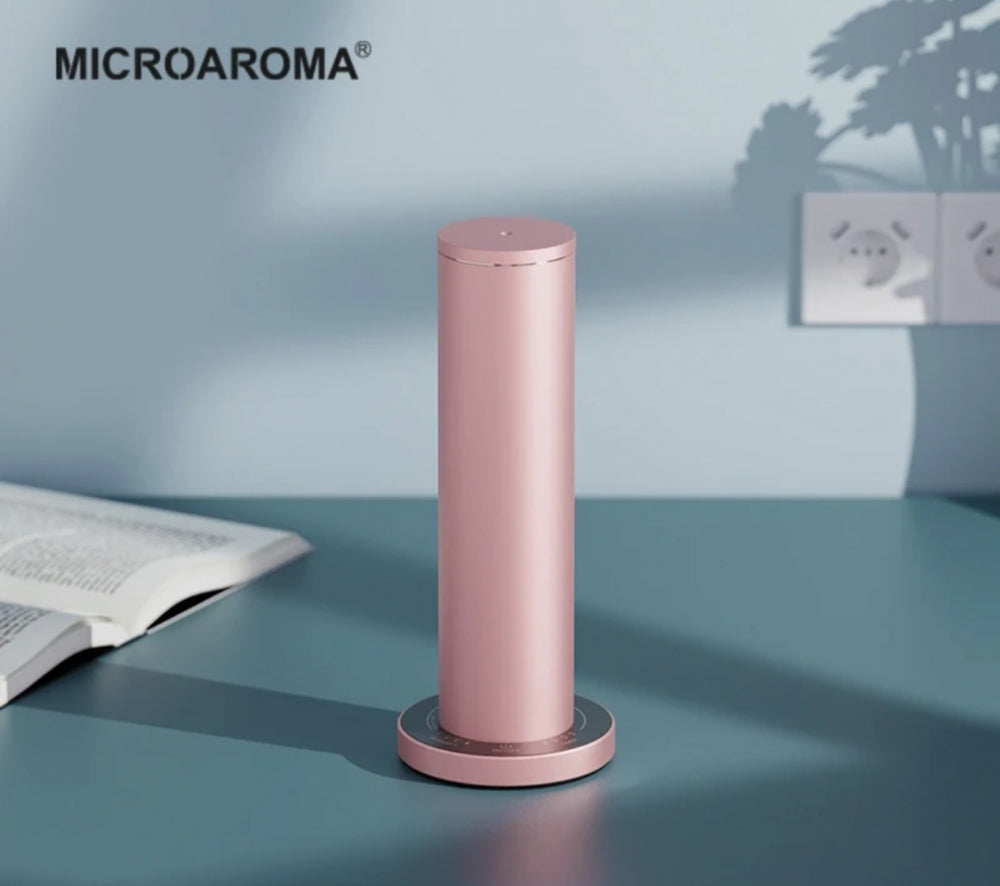 Nyhet ! Smart Home & Office Design Alutube Diffuser uten vann , Rosegold Aluminium 110ml, Bluetooth, Oppladbar Batteri