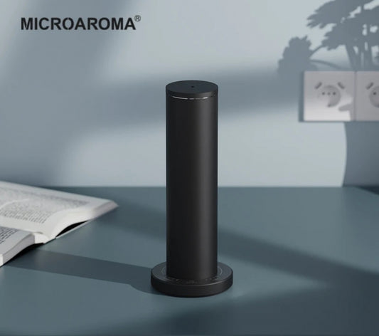 Nyhet ! Smart Home & Office Design Alutube Diffuser uten vann , Sort Aluminium 110ml, Bluetooth, Oppladbart Batteri