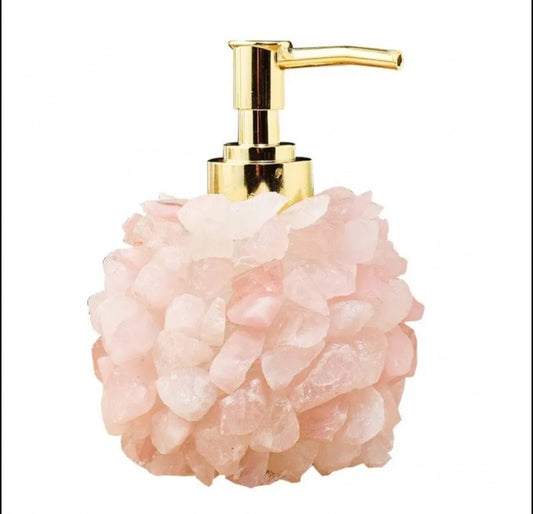 HÅndlaget SÅpedispenser i Rose Quartz, ca 13x10cm
